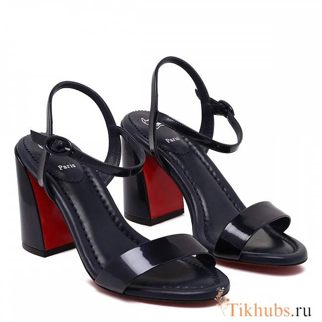 Christian Louboutin Women's Black Miss Jane 85 Patent Sandal  - 1