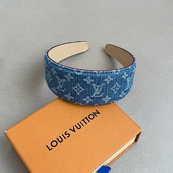 LV headband denim in blue