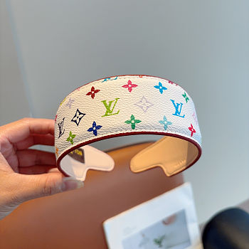 LV headband in white