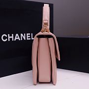 Chanel Pink Quilted Lambskin Leather Small Trendy CC Flap Bag 25*12*17cm - 2
