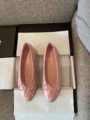 Chanel ballet flats pink leather  - 1