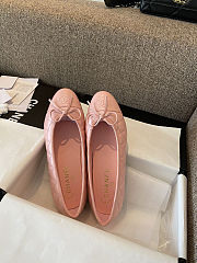 Chanel ballet flats pink leather  - 6