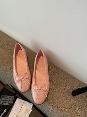 Chanel ballet flats pink leather  - 3