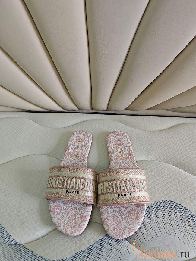 Christian Dior Slide Sandals Light Pink  - 1