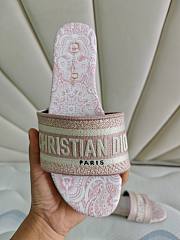 Christian Dior Slide Sandals Light Pink  - 4