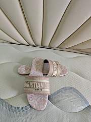 Christian Dior Slide Sandals Light Pink  - 3