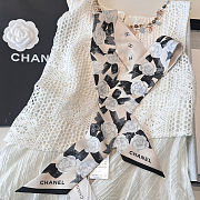 Chanel scarf black and white - 4