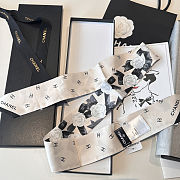 Chanel scarf black and white - 2