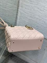 Dior Lady Bag Powder Pink Cannage Lambskin 24x20x11 cm - 6