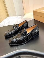 Christian Louboutin Urbino Moc loafers in black crocodile-embossed calfskin - 3