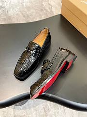 Christian Louboutin Urbino Moc loafers in black crocodile-embossed calfskin - 2