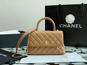 Chanel Caviar Coco Flap Dark Beige Crossbody Bag 23 cm - 1