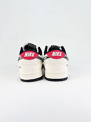Nike SB Dunk Low x Louis Vuitton in white with black monogram fabric details - 6