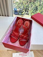 Valentino Garavani 105mm Fetishique velvet in red high heel 10.5 cm - 6