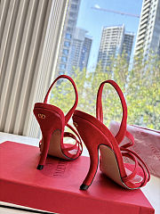Valentino Garavani 105mm Fetishique velvet in red high heel 10.5 cm - 5