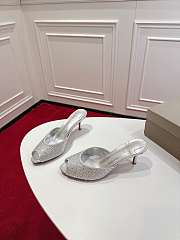 Christian Louboutin Me Dolly Strass mules in silver  and strass 5.5 cm - 6