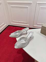 Christian Louboutin Me Dolly Strass mules in silver  and strass 5.5 cm - 4