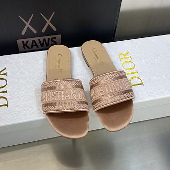 Dior Dway Slide sandals in a pink