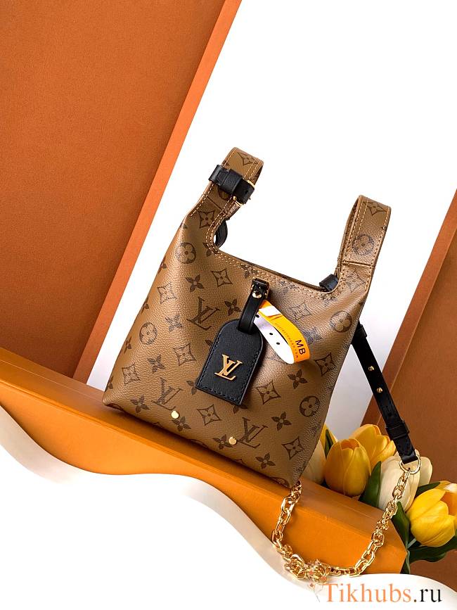 Louis Vuitton Monogram Reverse Atlantis BB Handbag Brown 17.0 x 17.0 x 7.0  - 1