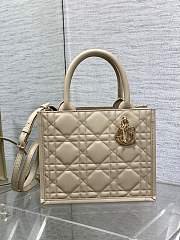 Dior Book Tote bag in light brown calfskin leather 26x12x21 cm - 1