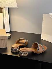 Christian Louboutin Pyramule Slide Sandal brown - 3