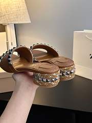 Christian Louboutin Pyramule Slide Sandal brown - 4