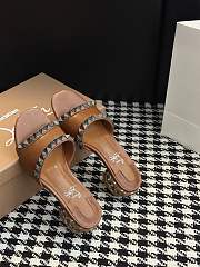 Christian Louboutin Pyramule Slide Sandal brown - 6