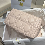  Dior Toujours bag in powder beige Macrocannage calfskin 23*14*12cm - 6