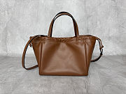 Celine Cabas Drawstring Brown Top Handle Bag 22x17x15 cm - 5