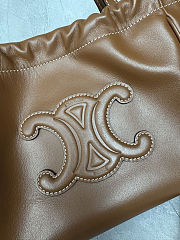 Celine Cabas Drawstring Brown Top Handle Bag 22x17x15 cm - 3