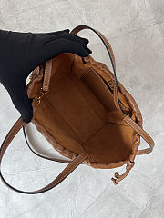 Celine Cabas Drawstring Brown Top Handle Bag 22x17x15 cm - 2