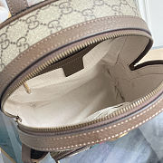 Gucci Ophidia GG Supreme small backpack in beige canvas 22x29x15 cm - 2