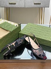 Gucci GG crystal-embellished slingback pumps in black meshb heel 3.5 cm - 4