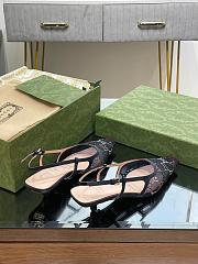 Gucci GG crystal-embellished slingback pumps in black meshb heel 3.5 cm - 2