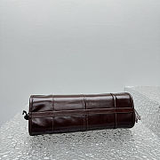 Prada Bonnie medium leather handbag in a burgundy color 32x15x13 cm - 4