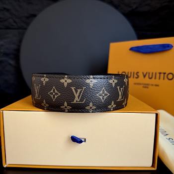 Louis Vuitton headband dark brown monogram