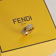 Fendi ring crystals gold - 2