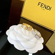 Fendi ring crystals gold - 4