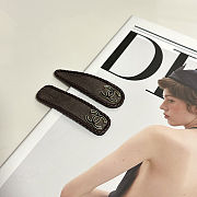 Chanel Hairclip brown - 5