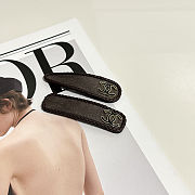 Chanel Hairclip brown - 4