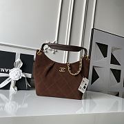 Chanel hobo bag in a brown suede 23.5×31×10cm - 1