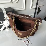 Chanel hobo bag in a brown suede 23.5×31×10cm - 4
