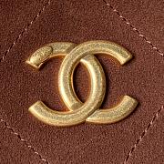 Chanel hobo bag in a brown suede 23.5×31×10cm - 3