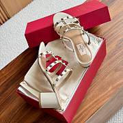 Valentino Garavani Rockstud Ivory Leather City Mule, 60mm - 3