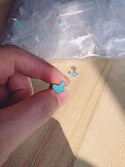 Van Cleef & Arpels Sweet Alhambra Turquoise Butterfly earring  - 5