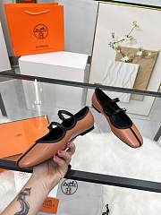 Hermès Lilia ballet flat in Nappa brown - 4
