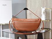 Celine Women's Brown Triomphe Crescent Bag 46×19×10 cm - 6