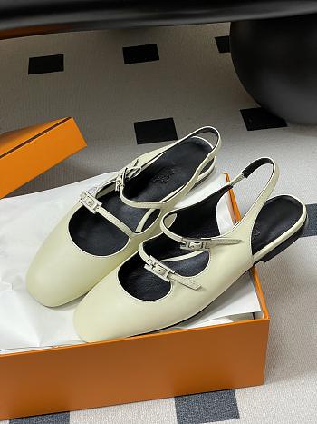 Hermes Jane ballet flats in goatskin leather 