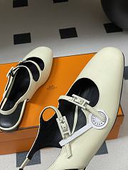 Hermes Jane ballet flats in goatskin leather  - 4