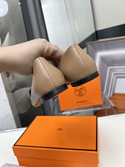 Hermès Kelly ballet flats in naturel clair calfskin leather beige - 3